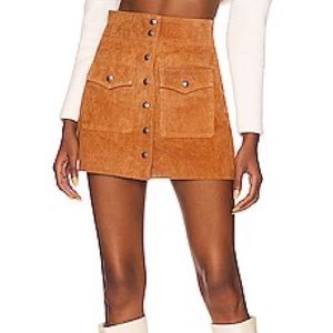 BLANKNYC Front Button Mini Skirt